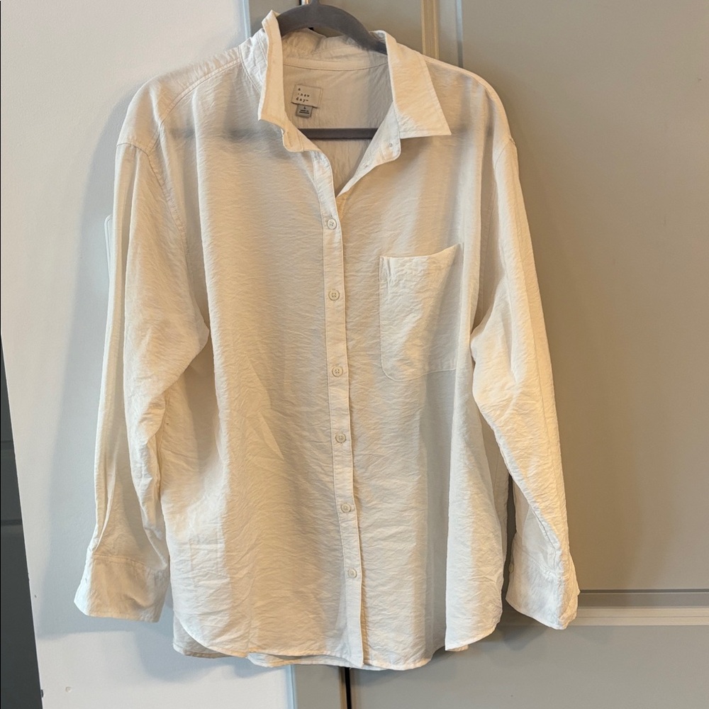 Women's oversized shirt L off white